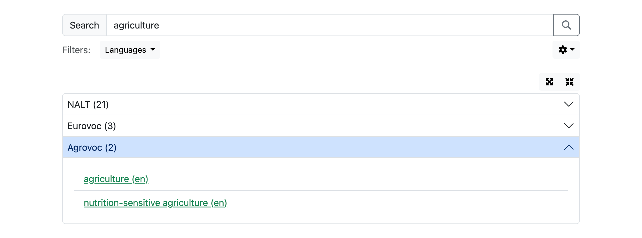 st-search widget