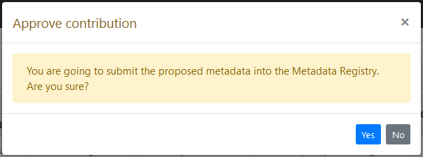 Contribution metadata accept