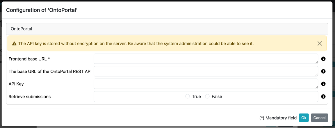 Dataset catalogs: Create configuration